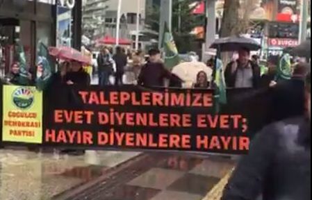 ÇDP, TRT Çerkes Tv açılması için Ankara’da açık havada bir basın açıklaması düzenledi