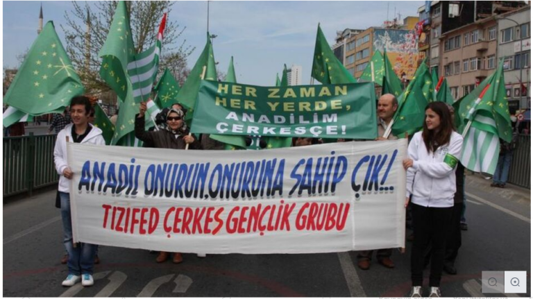 Çerkesler anadil için yürüdü!