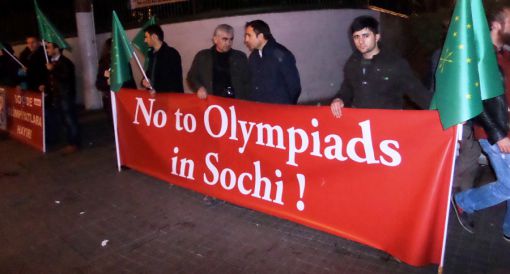 Soçi Olimpiyatları ve Soykırımı protestosu gerçekleştirildi