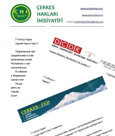 Suriyeli Çerkesler için uluslararası toplantı yapılması isteğinden DÇB ve KAFFED’in baskıları sonucu vazgeçildi