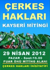 Kayseri’de Çerkes Hakları mitingi