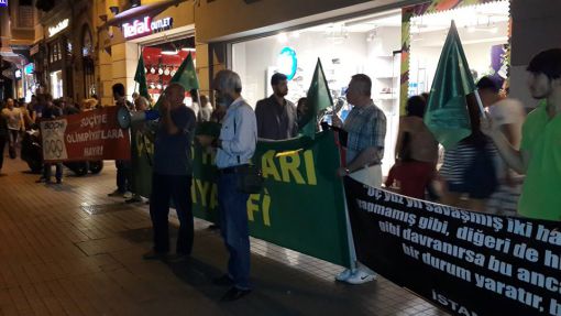 Çerkesler Fehim Taştekin için Rus Konsolosluğu Önünde